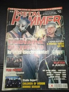 METAL HAMMER MUDVAYNE DISTURBED FEAR FACTORY SLAYER A JUICIO AXXIS KISS TOOL - Imagen 1 de 1