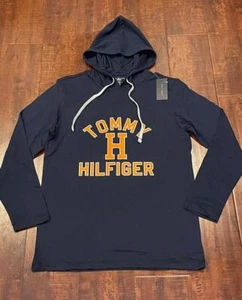 New Men Tommy Hilfiger Hoodie Sweatshirt Long Sleeve Top Shirt Pullover Medium M - Picture 1 of 10
