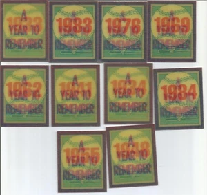 Ten 1989 score mini hologram baseball cards - Picture 1 of 2