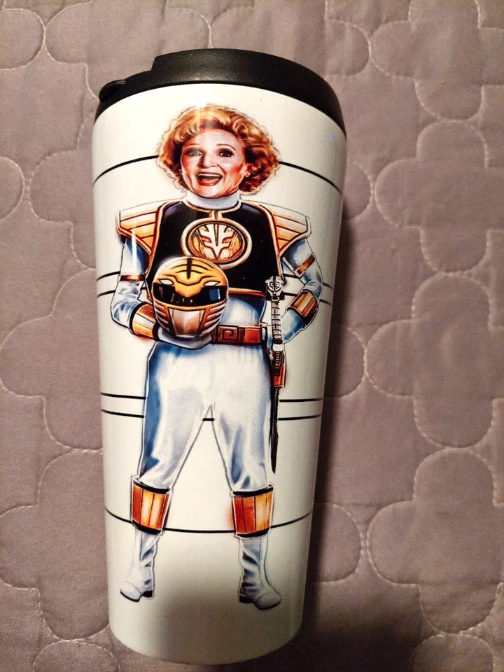 Betty White Power Ranger  Hot or Cold Tumbler  20oz. Vaccum Insulated Mug - Image 1 of 2