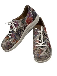 Finn Comfort Ikebukuro Verano Floral Lace Up Shoes Leather Sneakers Size US 8 - Picture 1 of 10
