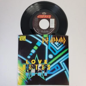 Def Leppard "Love Bites" "Billy's Got A Gun" 45 Tested Vg+ Picture Sleeve - Picture 1 of 7