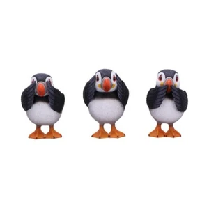 Drei weise Papageientaucher 9 cm Drei weise Papageientaucher Figuren. Top. - Bild 1 von 8