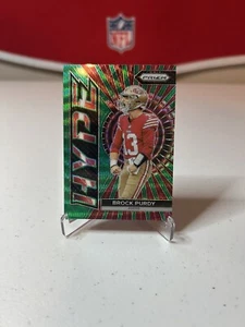 2023 Panini Prizm - Hype Brock Purdy #H-2 Green Wave Prizm - Picture 1 of 2