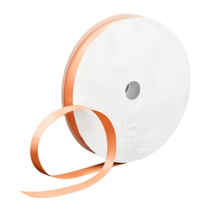 (0,24 €/m)  1 Rolle 45 m Doppel Satinband Band Satin 16 mm apricot coral - Bild 1 von 1