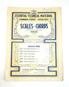 Essential Technical Materials Century Music Publ. Vintage Sheet Music - Picture 1 of 4