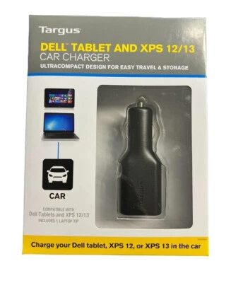 NEW Targus Laptop Car Charger for Dell Tablets and XPS 12/13 APD038AU - image 1 of 2