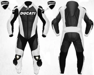Motorcycle Ducati Leather Racing Suit Motorbike Riding Suit XS to 3XL - Picture 1 of 3