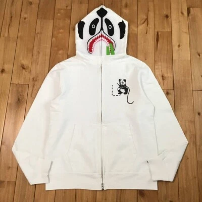 BAPE Panda Sudadera con Capucha Cremallera Completa Blanco A Bathing Ape Talla L Foto 1 de 4