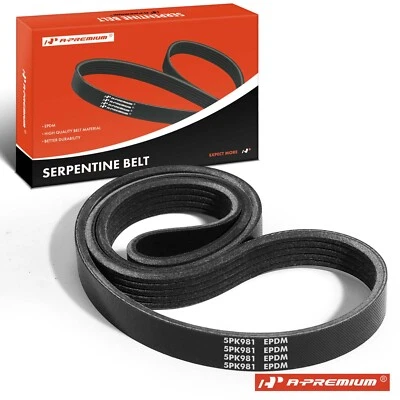 A-Premium 38.63 in Serpentine Belt for Toyota Corolla 1988-1991 Audi RS7 S8 BMW - Image 1 of 4