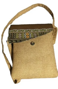 Chic Burlap Shoulder Purse Cross Body - Picture 1 of 3