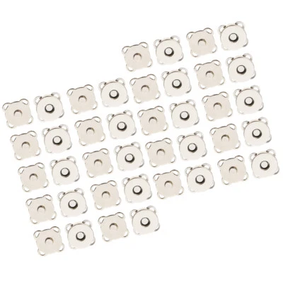 20 Magnetic Snap Fasteners Closures Buttons Purse Sewing Leather Findings - Image 1 of 4