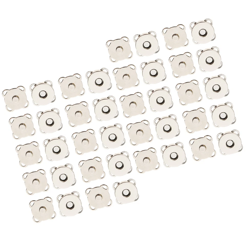 20 Magnetic Snap Fasteners Closures Buttons Purse Sewing Leather Findings - Image 1 of 4