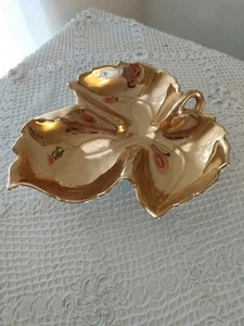 24K gold plate grape leaf shape - Picture 1 of 3