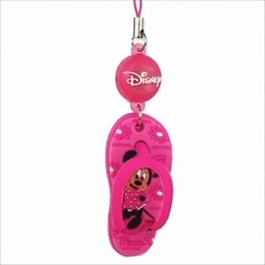 Minnie Mouse Official Disney Pink Flip-Flip Phone Charm for Purse Key Mobile Car