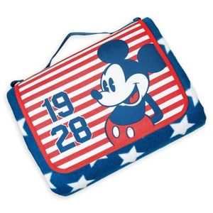 Manta de tienda Mickey Mouse 2017 picnic americano playa de lana patriótica - Imagen 1 de 1