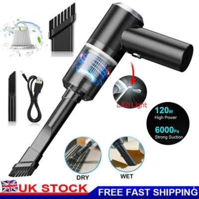 Rechargeable Wireless Vacuum Cleaner Car Handheld Vaccum Mini Power Suction USB - Image 1 of 4