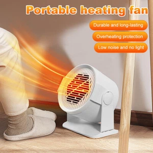 Portable Electric Heater - Desktop Hand Warmer, Space Air Blower Mini Fan Heater - Picture 1 of 24