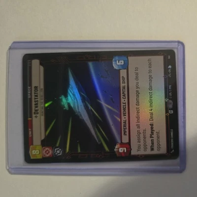 *FOIL* Devastator - Hunting the Rebellion - SWU Jump to Lightspeed - Image 1 of 2