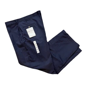 Men’s Dress Pants Size 44Wx30L Mark Twain Blue Chino Slacks NWT - Picture 1 of 3