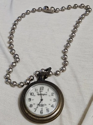 Винтажные рабочие карманные часы Remington ChromaGlo - Изображение 1 из 3