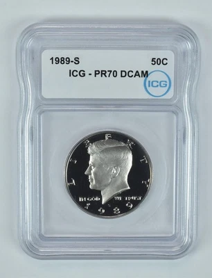 1989-S Kennedy Half Dollar PR70 DCAM ICG *0895 - Image 1 of 4