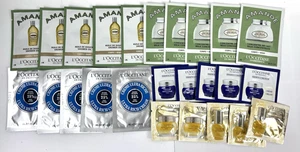 L’Occitane Lot Of 25 Samples Immortelle Divine Face Cream Creme Shower Oil - Picture 1 of 8
