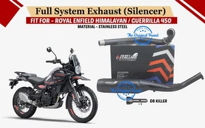 Stallion Full System Silencer "For Royal Enfield New Himalayan & Guerrilla 450" - Picture 1 of 15