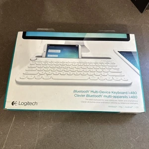 New Logitech Multi-Device Keyboard K480 Clavier Bluetooth Multi-appareils WHITE - Picture 1 of 7