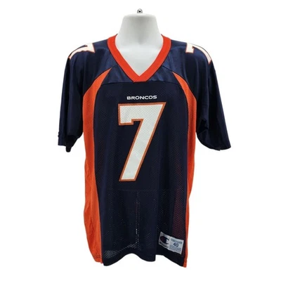 Camiseta deportiva vintage Champion Denver Broncos para hombre 40 John Elway No. 7 Mesh Home Blue Foto 1 de 4