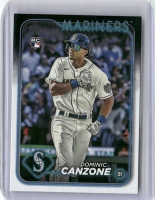 2024 TOPPS DOMINIC CANZONE RC SEATTLE MARINERS #195 - Image 1 of 2