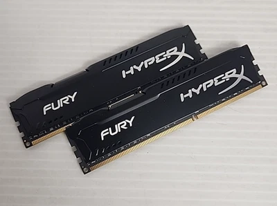 Kingston Fury HyperX 16GB (2 x 8GB) PC3-14900 DDR3 1866 RAM Kit HX318C10F8/8 - Image 1 of 4