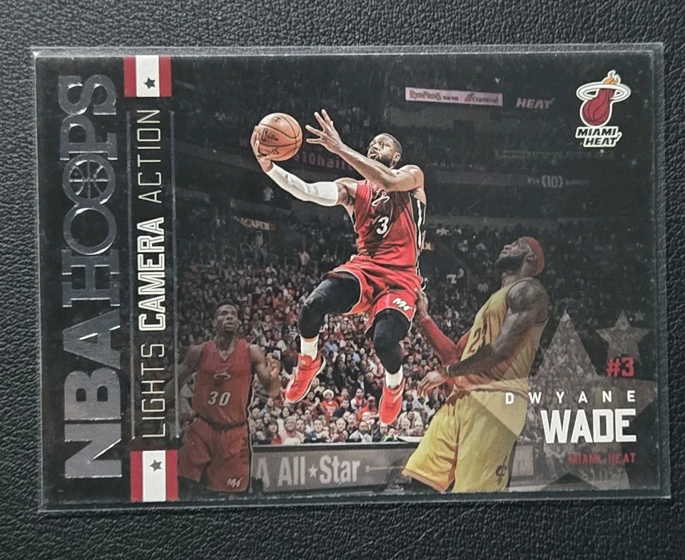 2015-16 Panini NBA Hoops Dwayne Wade Lights Camera Action #8 Miami Heat  - Image 1 of 2
