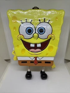 Vintage 2002 SpongeBob Schwammkopf VERSIEGELT aufklappbare Mittagessen Dose mit Karamell Popcorn - Bild 1 von 8