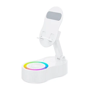 Wireless Induction Audio Bluetooth Speaker 5in1 Phone Holder for Tablet iPhone - Picture 1 of 14