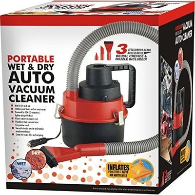 NEW 12V WET DRY VACUUM CLEANER CAR VAN CARAVAN BOAT FLOOR AIR PUMP FOR TOYS - Image 1 of 4