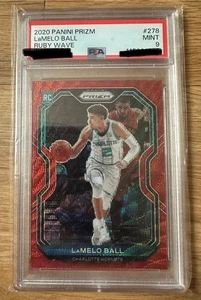 Lamelo Ball 2020 NBA Panini PSA 9 Prizm Ruby Wave RC Rookie SP - Bild 1 von 2