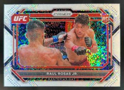 2023 Prizm UFC Raul Rosas Jr. RC White Sparkle SSP Rookie #8 - Image 1 of 2