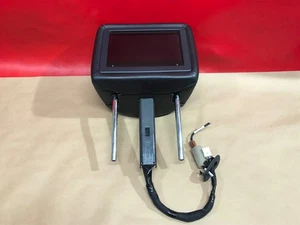 2018 2019 2020 NISSAN ARMADA FRONT LEFT HEADREST W/ REAR DVD BLACK - Picture 1 of 7