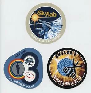 NASA Skylab misión calcomanía/pegatina lote de 3 piezas 3,6" Mactac - Imagen 1 de 2