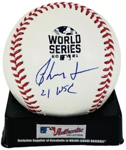 Béisbol de la Serie Mundial 2021 firmado por Ron Washington con 21 WSC Atlanta Braves + BAS - Imagen 1 de 3