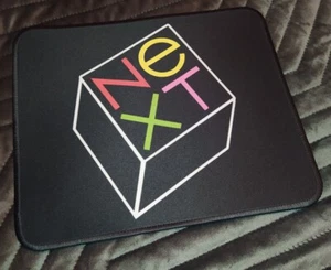 NeXT Mousepad Mauspad schwarz Merchandise Cube Station Steve Jobs NEU - Picture 1 of 2