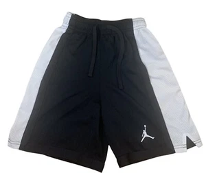 Air Jordan Boys Athletic Dri-Fit Black & White Basketball Shorts XS - Picture 1 of 12