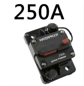250AMP Circuit Breaker Fuse Reset 12-32V DC Car Boat Auto Waterproof - Picture 1 of 2