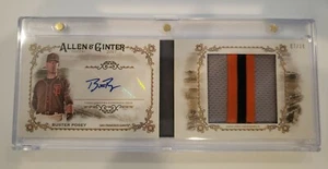 Folleto de camiseta parche usado Topps Allen & Ginter 2017 auto Buster Posey/10 - Imagen 1 de 10