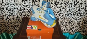 NIKE AIR FLIGHT HOPS MELO COLORWAY 2004 UNIVERSITY BLUE/MAIZE/WHITE 309266 172 - Picture 1 of 12