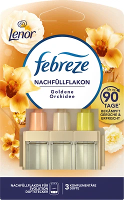 Febreze 3Volution Lufterfrischer Duftstecker Nachfüller Goldene Orchidee 20 ml - Bild 1 von 3