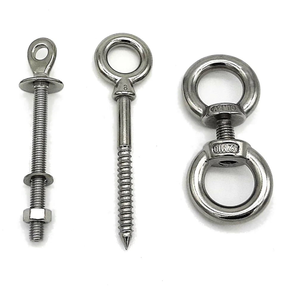 Augbolzen Ringschraube Hakenschraube Ösenschraube Edelstahl Ringmutter  A4 - A2 - Bild 1 von 4