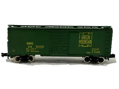 Con-Cor  N Scale 40’ STD STL Boxcar Green Mountain GMRC 510 - Image 1 of 4