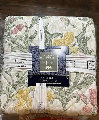 New William Morris Iris Summer Queen Comforter & Shams Set 3pc - Image 1 of 4